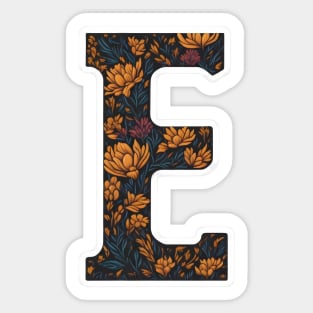 Letter E (III) Sticker